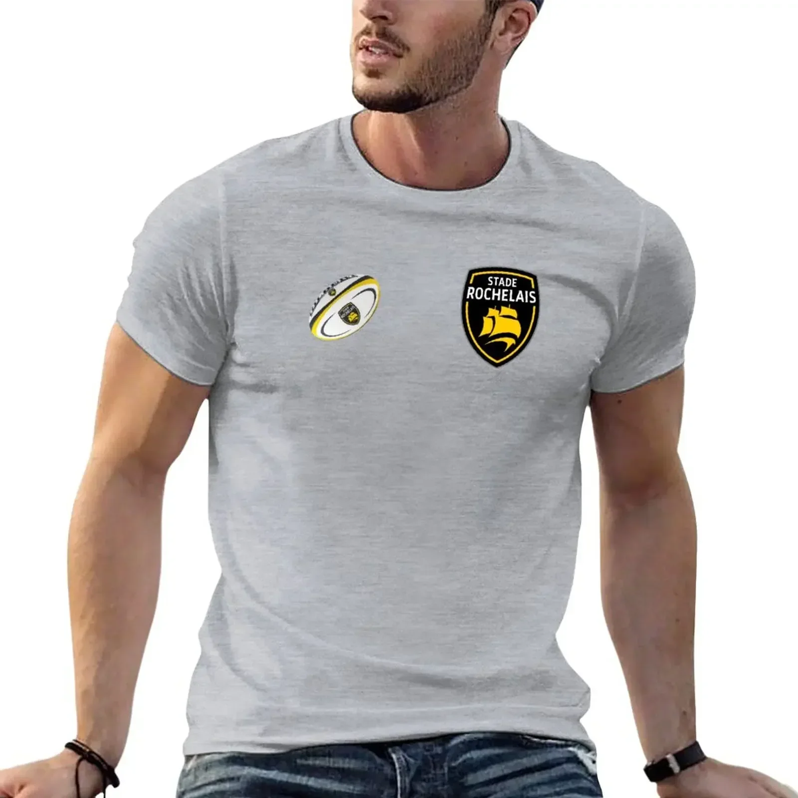 2025 новая модель Stade Rochelais Rugby design футболки аниме тяжелые футболки для мужчин новые в топах и футболках рубашка homme I (art.: 3920d1b0459a5) - 3920d1b0459a5