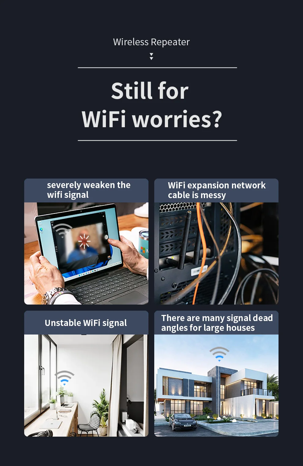 Фото WiFi 6 3000 Мбит/с ретранслятор 2,4 и 5 ГГц двухдиапазонный WiFi расширитель маршрутизатор AX3000 усилитель сигнала 802.11ax гигабит WAN/LAN порт repetidor №3