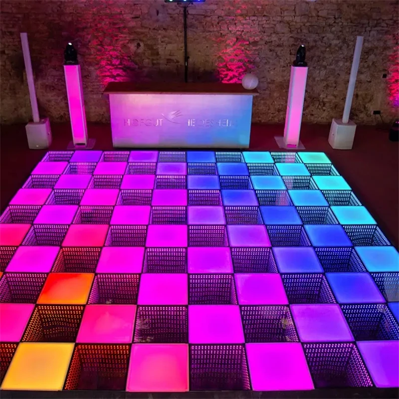 8 шт. светодиодное зеркало RGB для аренды танцпола декоративная магия 3d светодиодный танцпол для сцены свадебное мероприятие вечеринка дискотека
