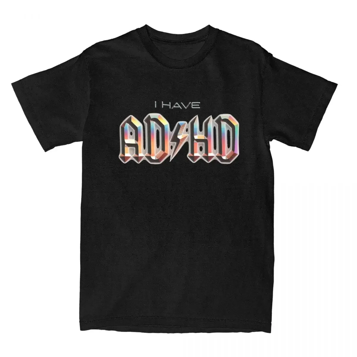 I has ADHD рубашка рок-музыка пародия для мужчин и женщин футболки Merch новинка футболка из чистого хлопка Одежда с графическим принтом