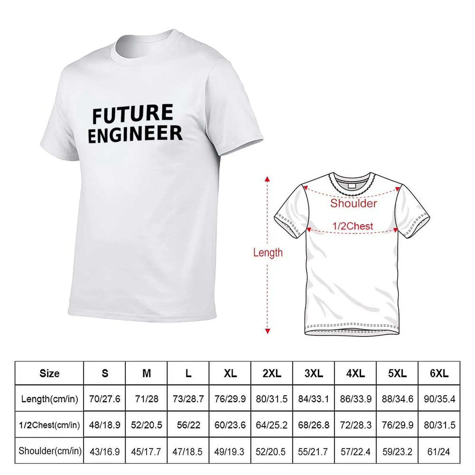 Белая футболка Future Engineer Futur ingenieur, мужская футболка, летние хлопковые футболки, футболка высокого качества (art.: 3920d1de44baa) - 3920d1de44baa