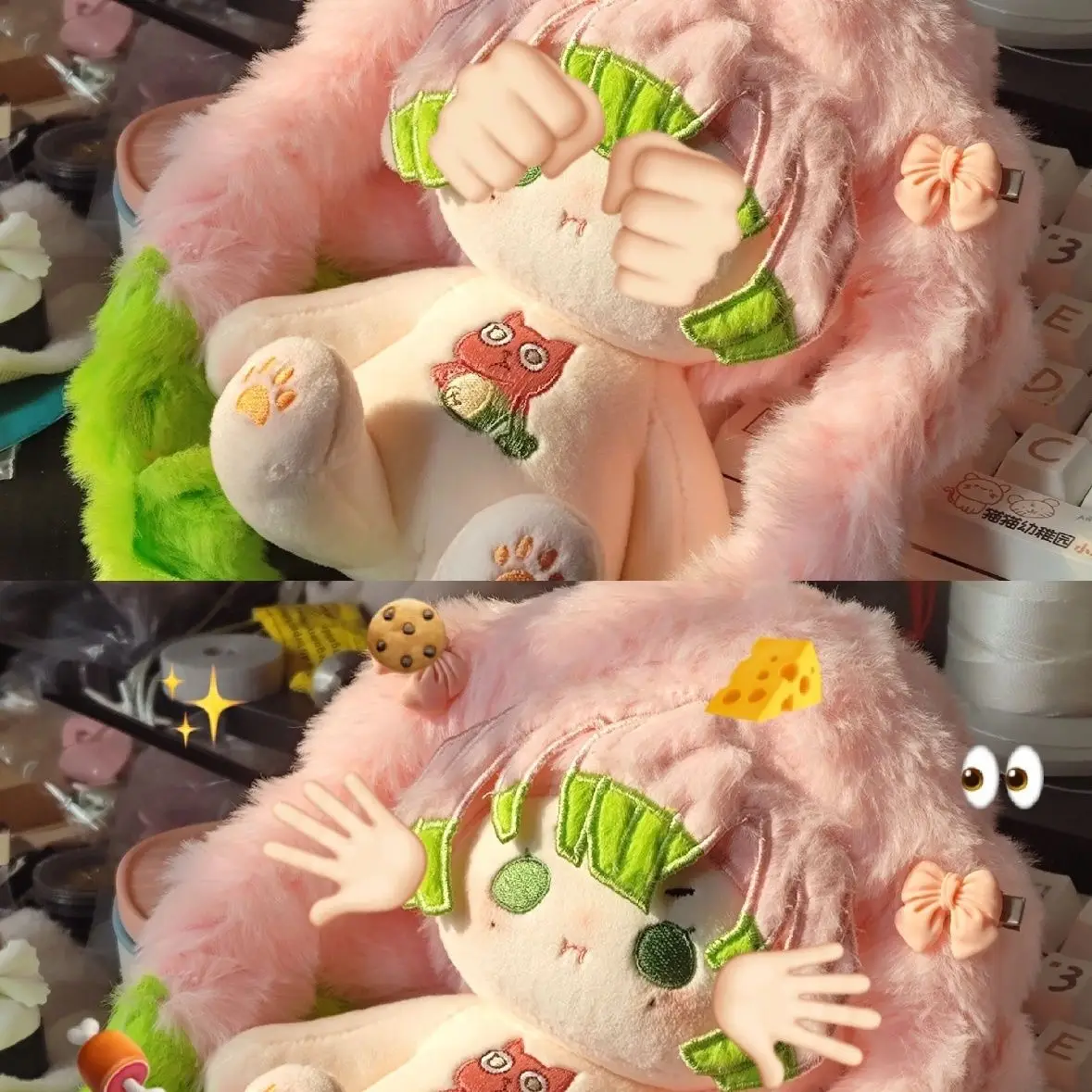 Игра Kanroji Mitsuri Аниме Kawaii Косплей Плюшевая кукла Хлопок Мягкое тело Одежда Плюшевая подушка Игрушки Подарок Рождество 20 см (art.: 3920d238e75e9) - 3920d238e75e9