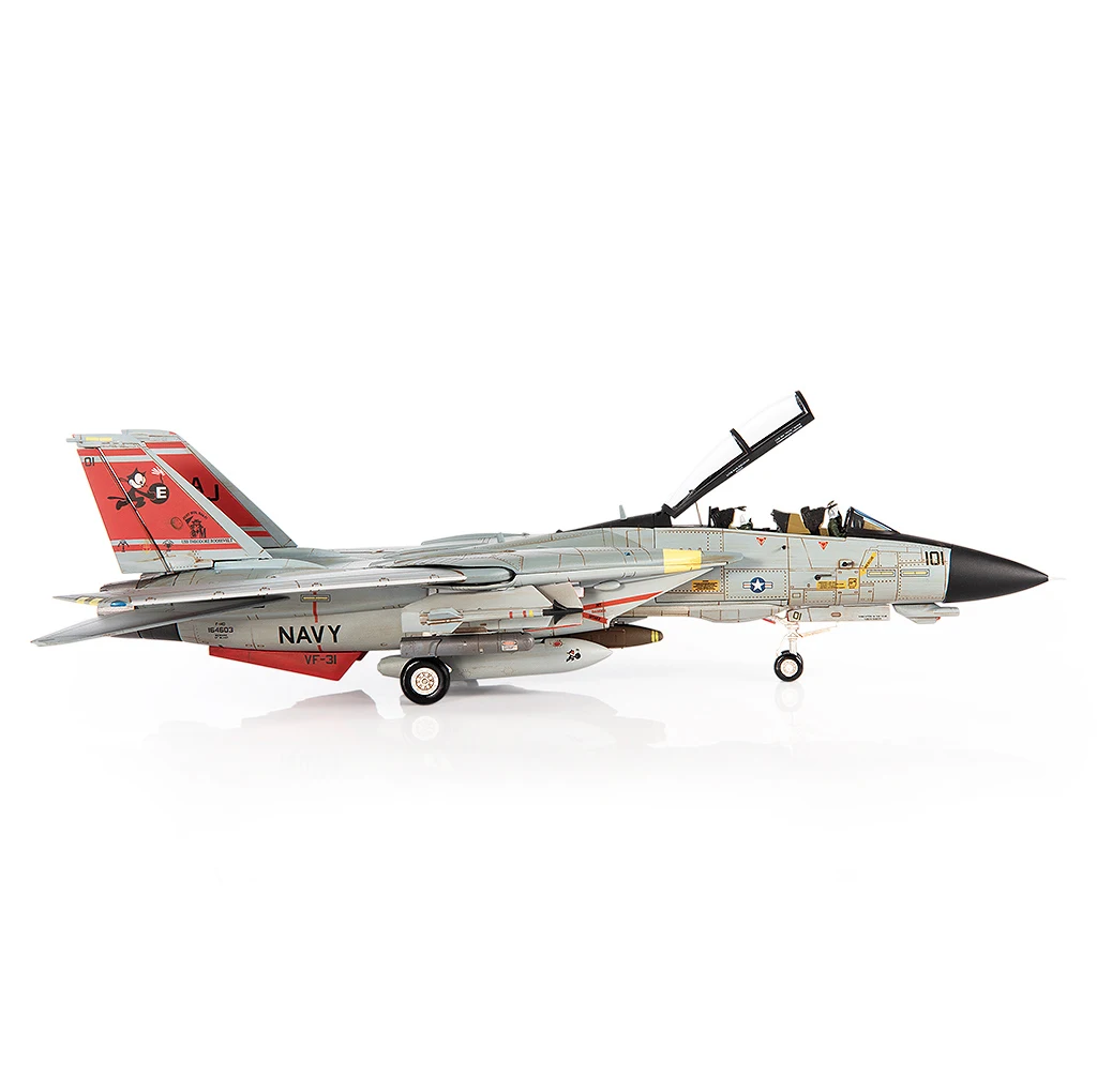 Фото JCW 1/72 Модель истребителя US F-14D VF-31 Squadron 2006 (последний полет) Коллекционная модель из сплава №5