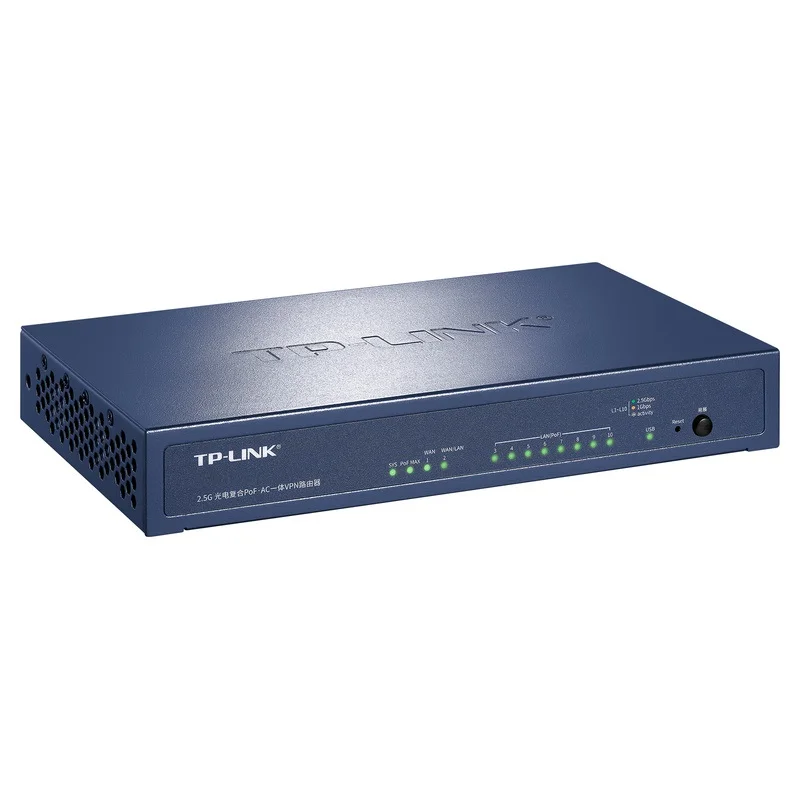 Фото 101 Вт, 10 портов PoF·AC-контроллер, 2,5G PoF · Роутер переменного тока VPN 8*2,5G SFP фотоэлектрический композитный порт 2*2,5G RJ45, китайская прошивка №3
