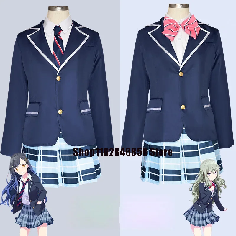 Project Sekai цветная сцена! Подвиг. Shiraishi An Kusanagi Nene Aoyagi Toya школьная форма косплей костюм парик школьная форма