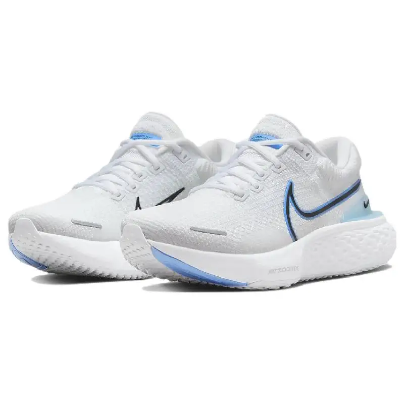 Фото Кроссовки Nike ZoomX invble Run Flyknit 2, белые, синие, для университета №3