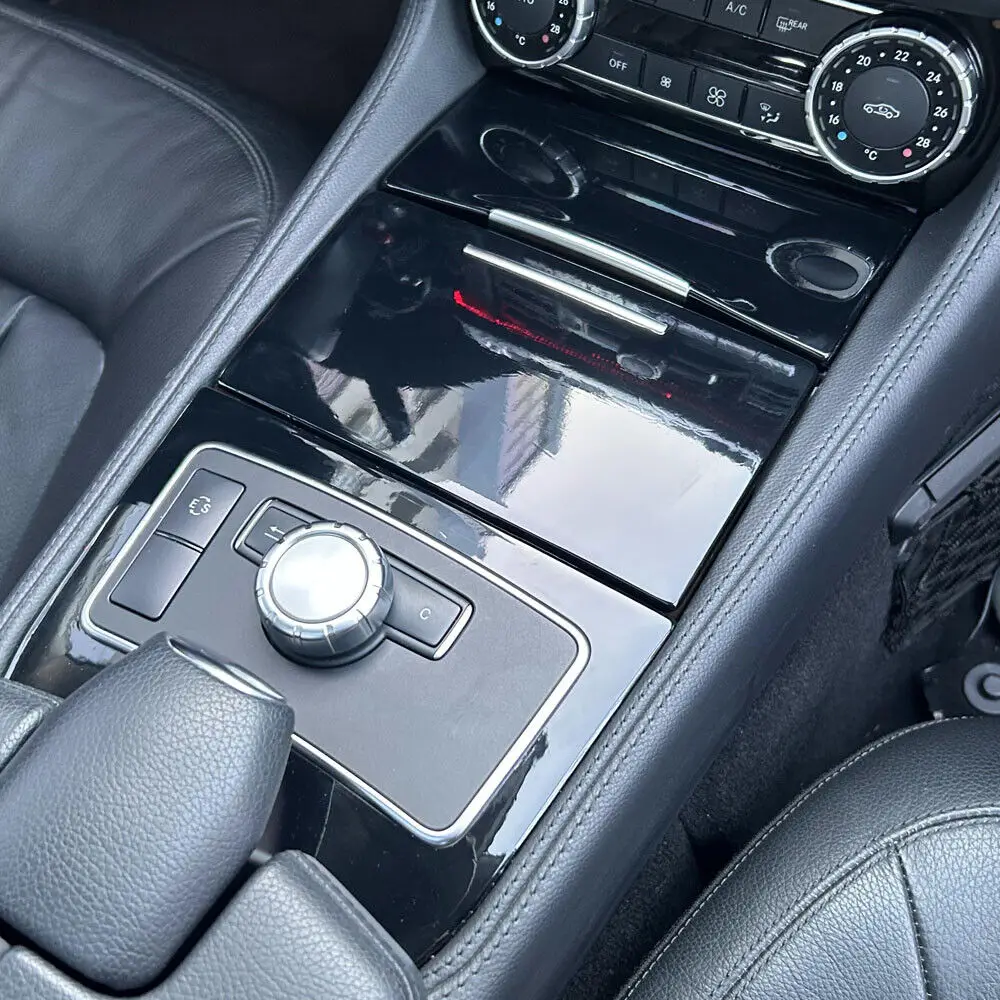 Фото Для Mercedes Benz CLS W218 2012-17 глянцевый черный узор интерьер DIY отделка наклейки №3