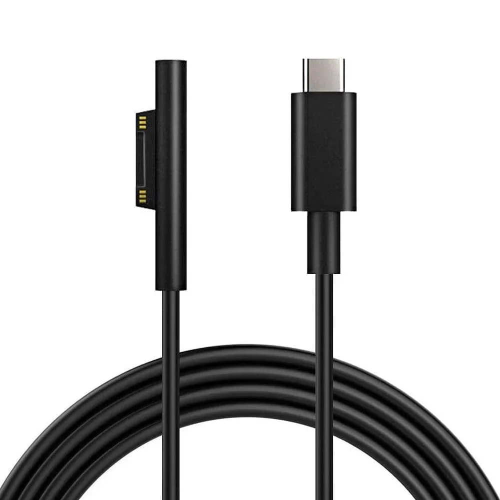 Решение для зарядки Microsoft Для устройств Зарядный кабель USB C (черный) Требуется зарядное устройство PD 45 Вт, 15 В, 3 А