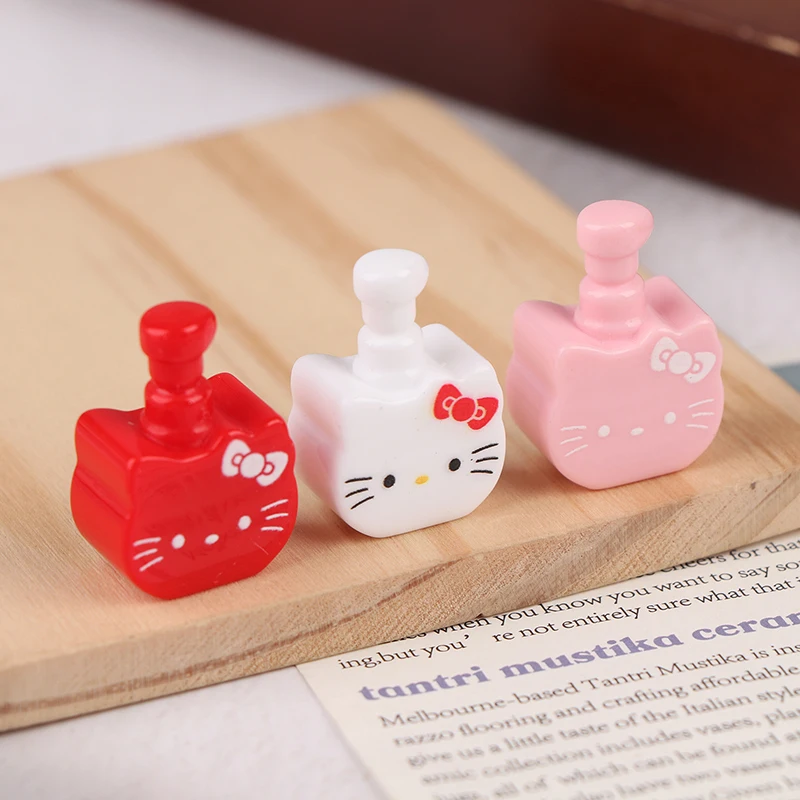 Фото 10 шт. Sanrio Hello Kitty 1/12 кукольный домик мини-бутылка с жидкостью для мытья рук модель кукольного домика ванная комната домашние игрушки аксессуары для кукольного дома №2