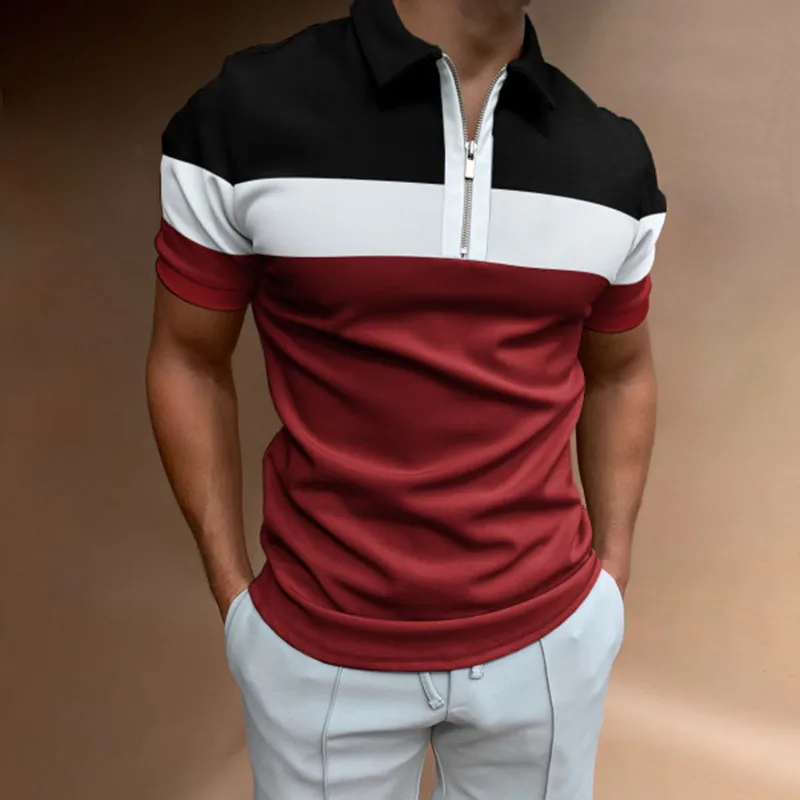 Kaus Polo Sulaman Katun Pria Kualitas Tinggi 2023 Atasan футболка Lengan Pendek Kerah Kasual Bisnis Atas Bar Musim Panas S (art.: 3920c0bbe82bd) - 3920c0bbe82bd