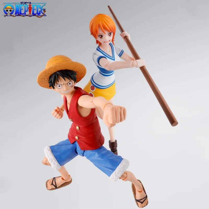 Bandai One Piece S.H. Фигуртс Shf обезьяна · D · Луффи нами Романтика рассвет Gk аниме экшн-фигурка модель игрушка настольная коллекция
