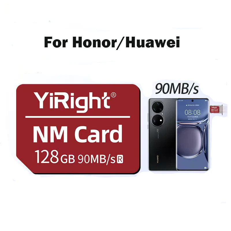NM-карта 256 ГБ 128 ГБ 64 ГБ Nano Memory SD-карты для Huawei P60 P40 P50 Mate 30 Pro RS Nova Honor NM TF USB Type C Card Reader