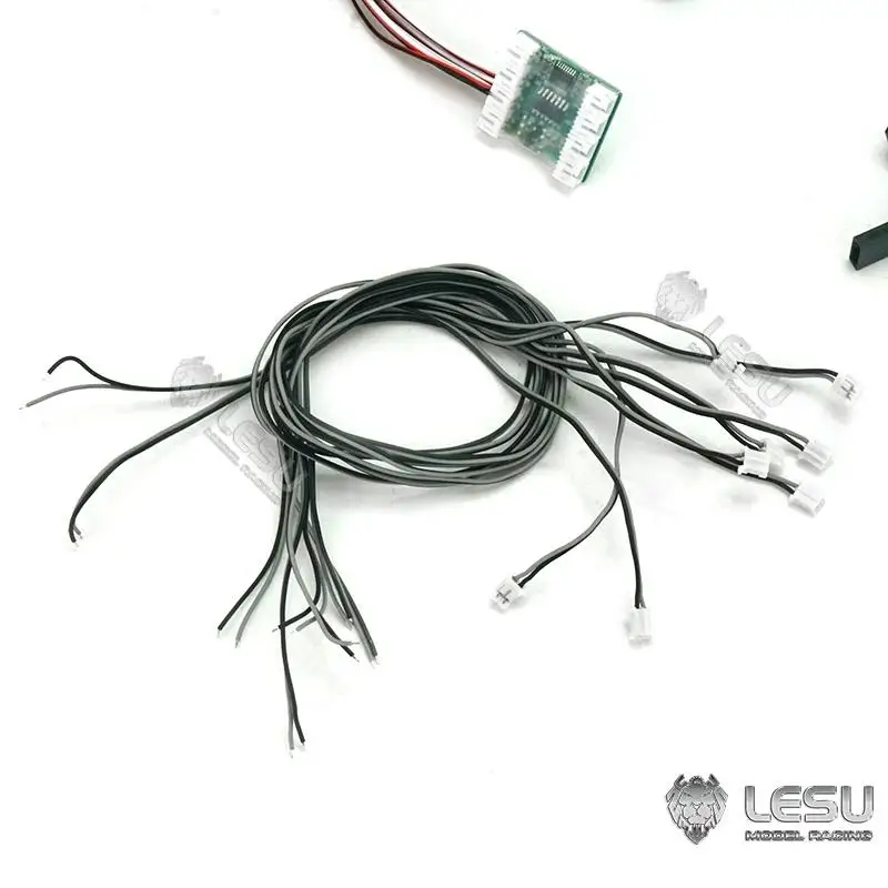 Фото Модель грузовика 1/14, инженерное транспортное средство, модель LED3V, модель экскаватора, полуприцепа №3