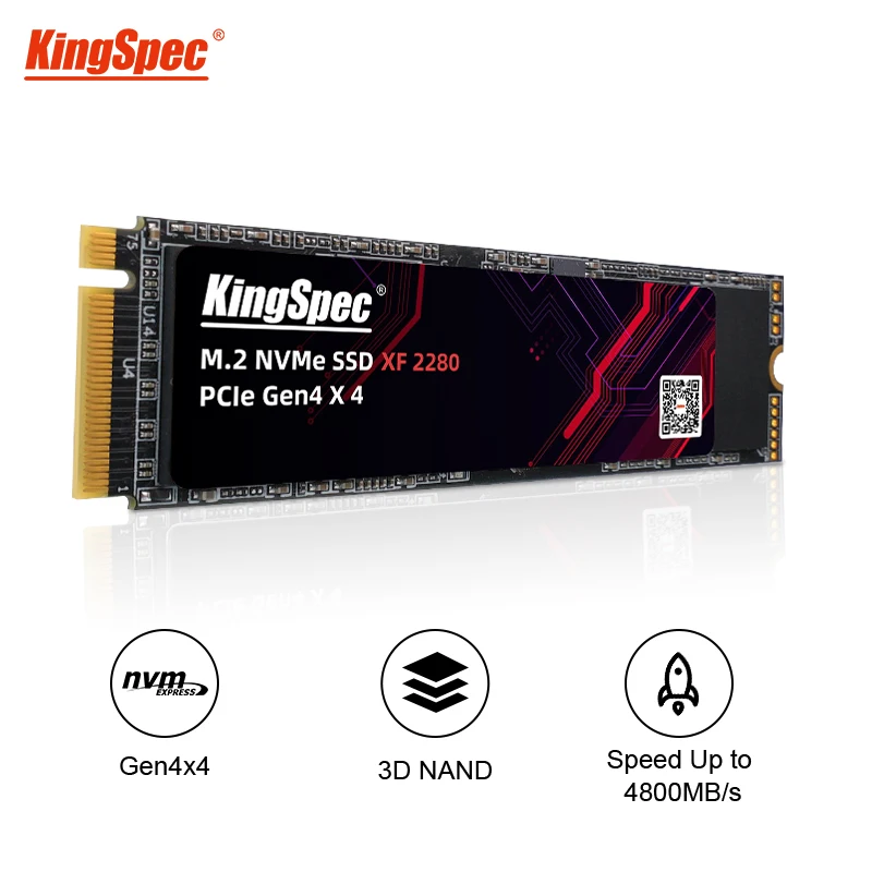 KingSpec M2 SSD M.2 NVME 256g 512GB 1TB жесткий диск M 2 PCIe 4,0 твердотельный накопитель PCIe Gen4 HD NMVE SSd для ноутбука, настольного компьютера PS5