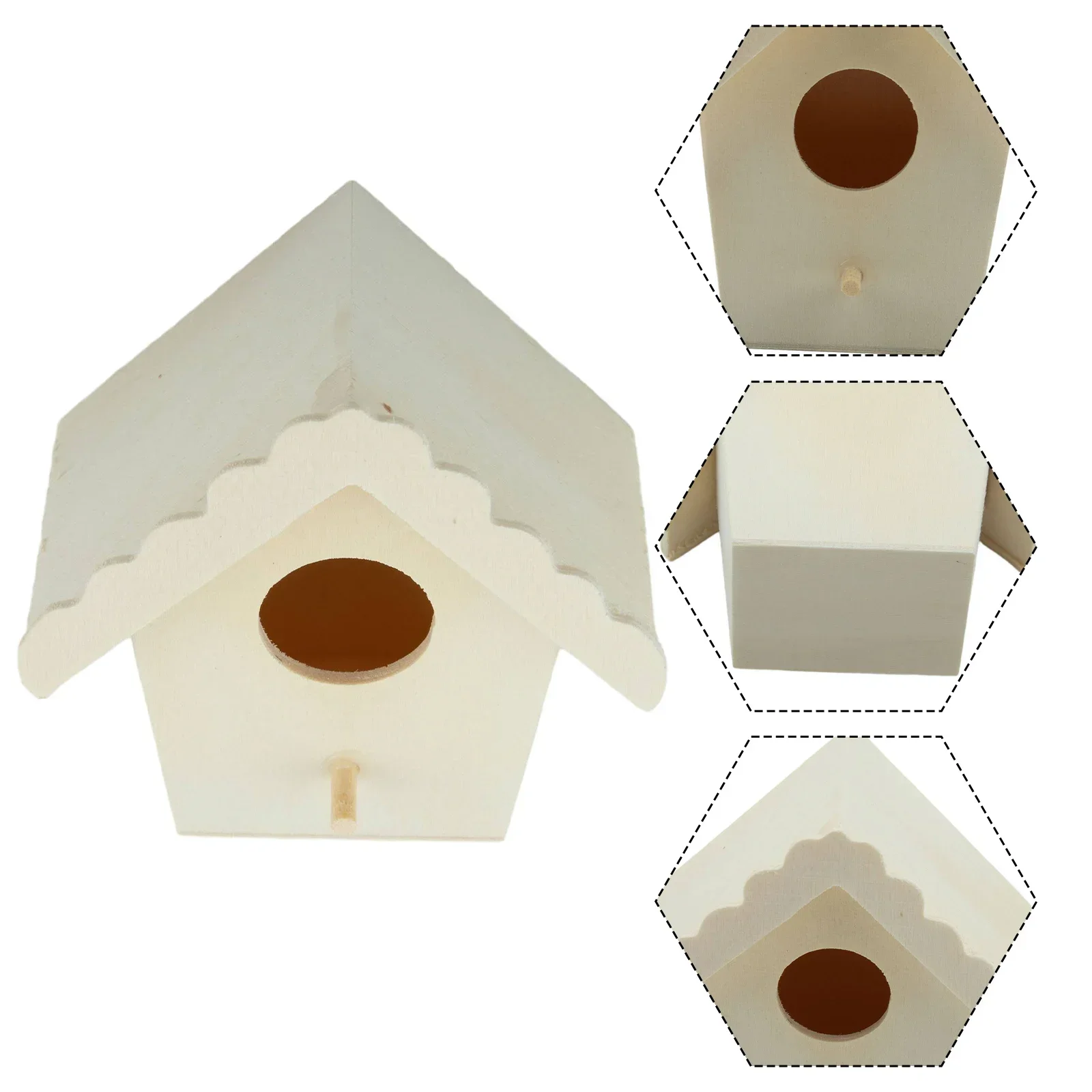Фото Деревянное гнездо для птиц H = деревянная коробка для птиц = rdhouse Home P = Nes =========== домашних животных, коробочка для рукоделия для спальни, украшение сада №4