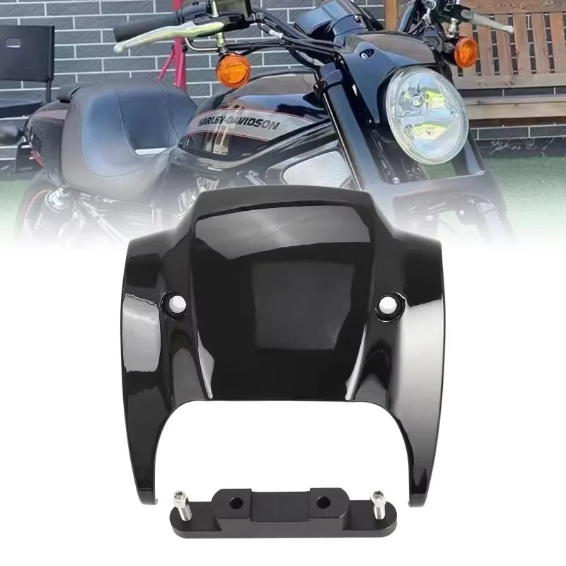 Фото Preemi для Harley V-Rod V Rod Night Rod 2002-2011 мотоциклетная передняя фара, обтекатель фар, глянцевый черный АБС-пластик №2