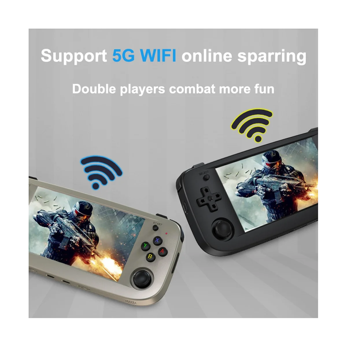 Консоль игровая RG503 в ретро стиле, ручной видеоплеер, система LINUX, полный экран, Wi-Fi, 1,8 ГГц, совместима с (A) (art.: 3920c1e74548a) - 3920c1e74548a