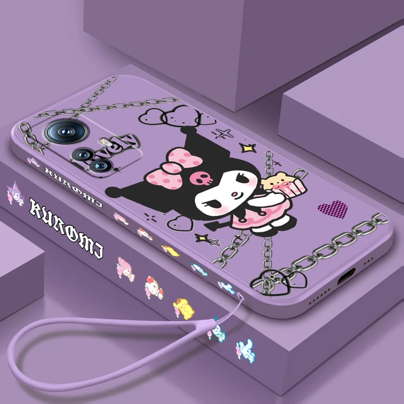 Чехол Sanrio Kuromi Melody для Xiaomi Mi 14, 13T, 13, 12T, 12, 11T, 11i, 11, A3, 10T, 10, 9 Pro Lite