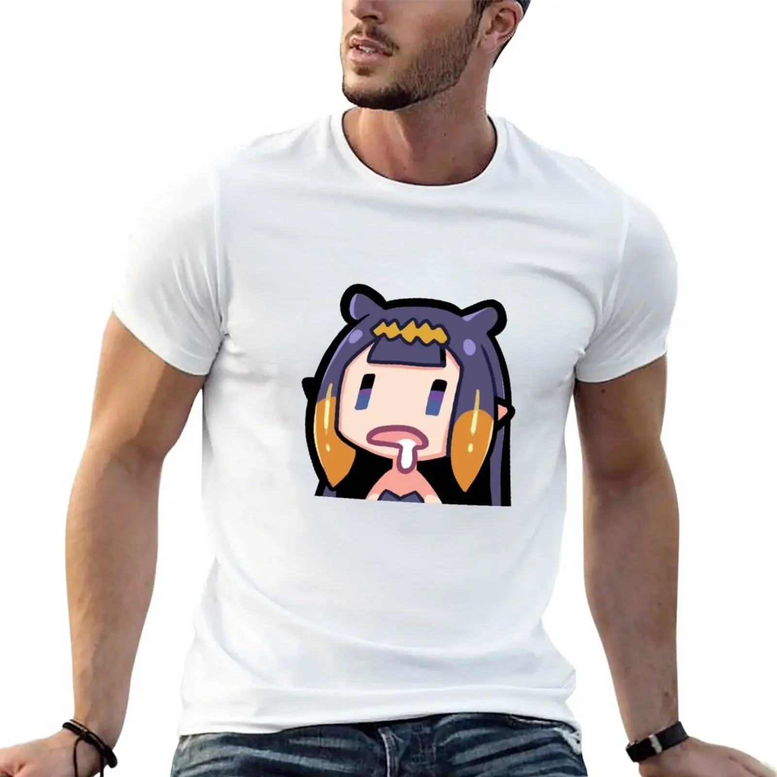 Новая футболка ninomae ina'nis , Hololive: Takodachi / Tako, Ninomae Ina Nis Inanis Drooling Chibi