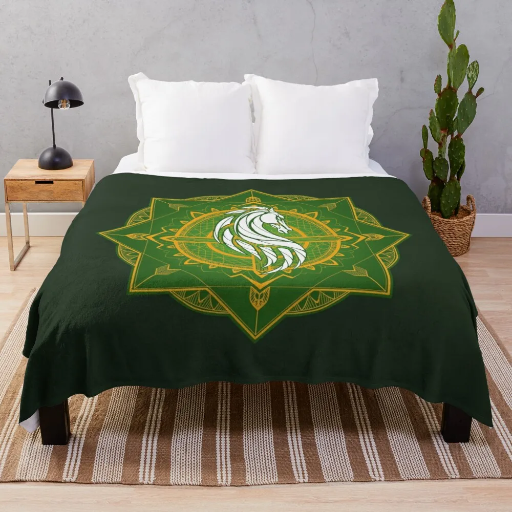 Диванная одеяло Rider of Rohan (Heraldic colors), мягкое большое одеяло, милое одеяло, плед для дивана