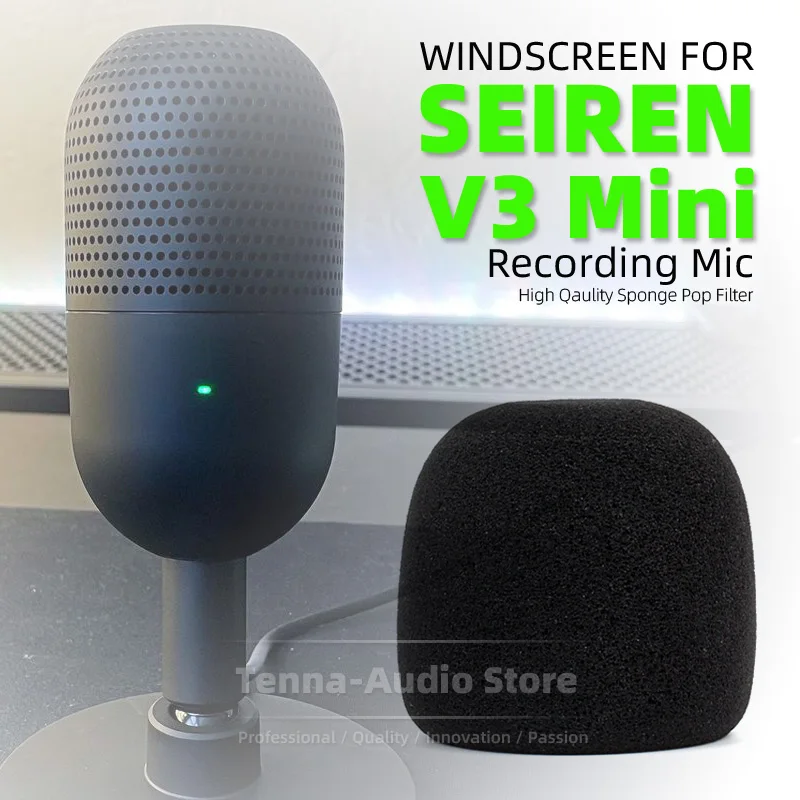 Поролоновая защитная накладка на ветровое стекло для микрофона Razer Seiren V3 V 3 Mini