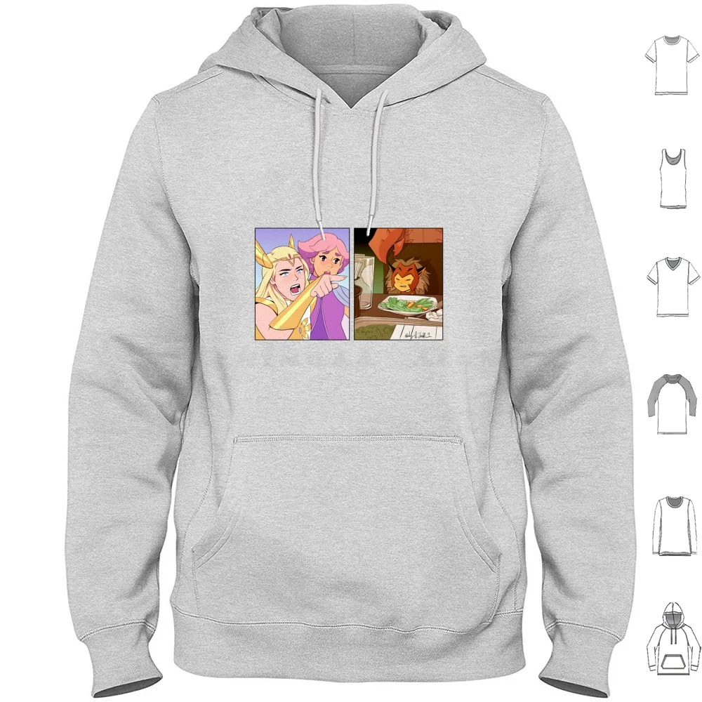 She-Ra ylying At Catra Meme | Идеальный подарок, толстовка, хлопок, с длинным рукавом, She Ra Catra Cat Meme Мерцающий, She Ra Meme Catra Idea