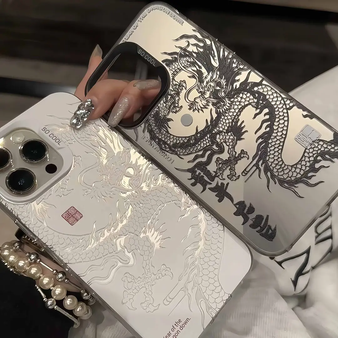 Супер крутой китайский чехол для iPhone 16 15 14 13 12 11 Pro Max XR XS MAX 7 8 PLUS MINI INS Роскошный матовый чехол