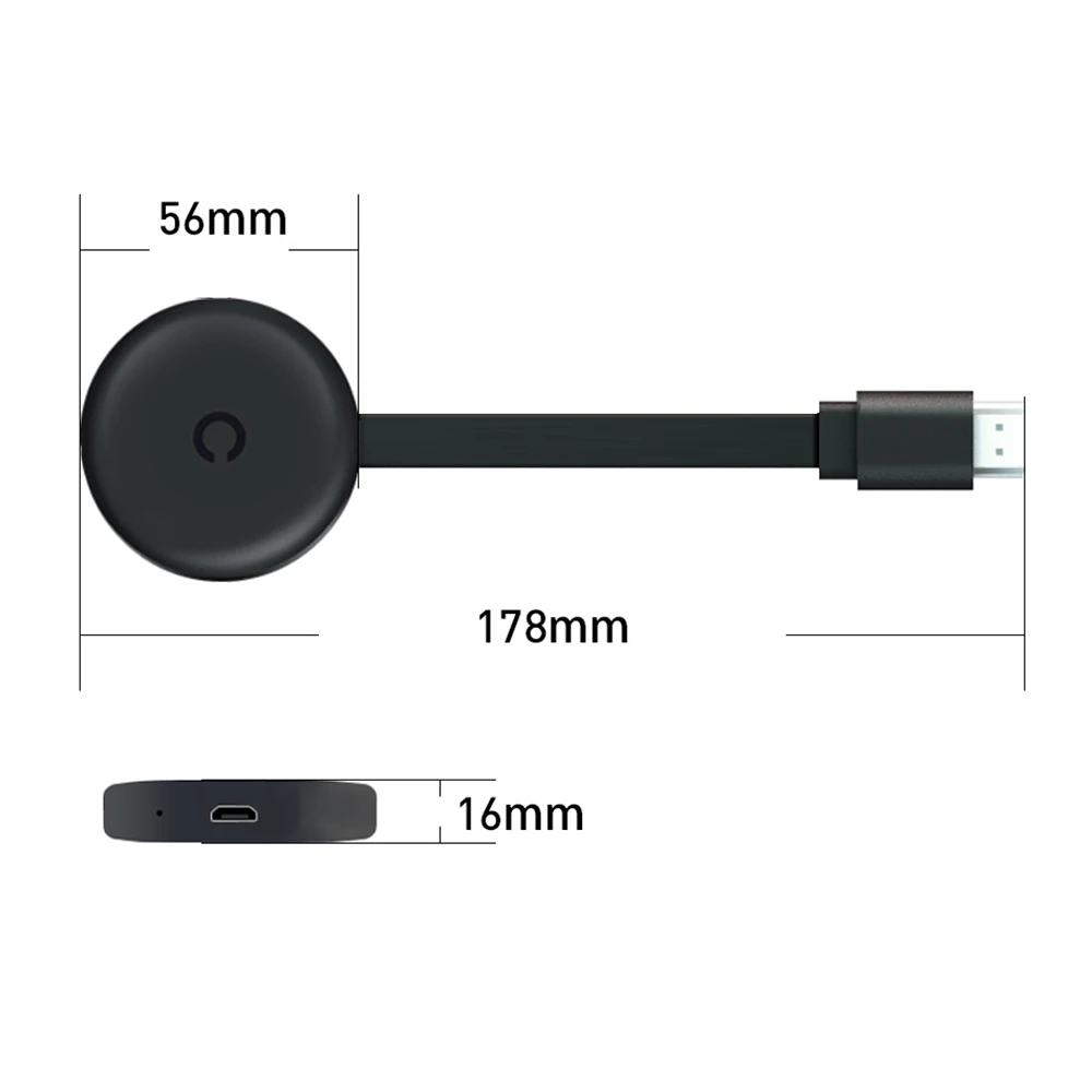 Фото Беспроводной Wi-Fi дисплей Dongle TV Stick, экран зеркального отображения 1080P G12 TV Stick для Chromecast 4K HD HDMI-совместимый медиаплеер №4