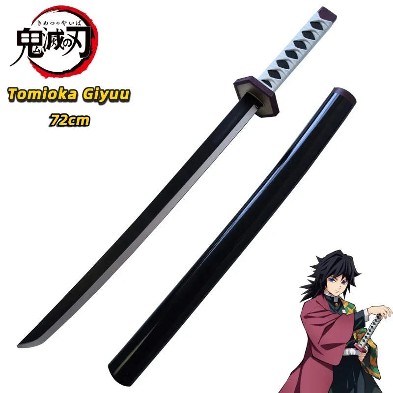 Фото Demon Slayer Katana Original Anime Sword Assembled Cosplay Weapon Agatsuma Zenitsu Shinazugawa Sanemi Swords 72cm №2