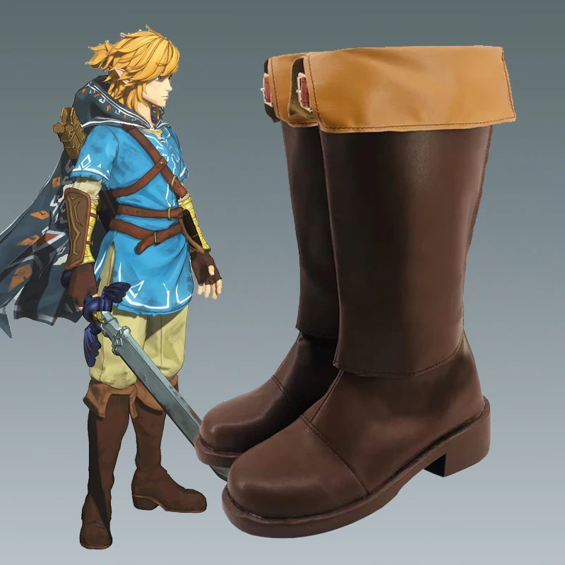 Обувь для косплея Game Zelda Breath of the Wild Link для карнавальной вечеринки