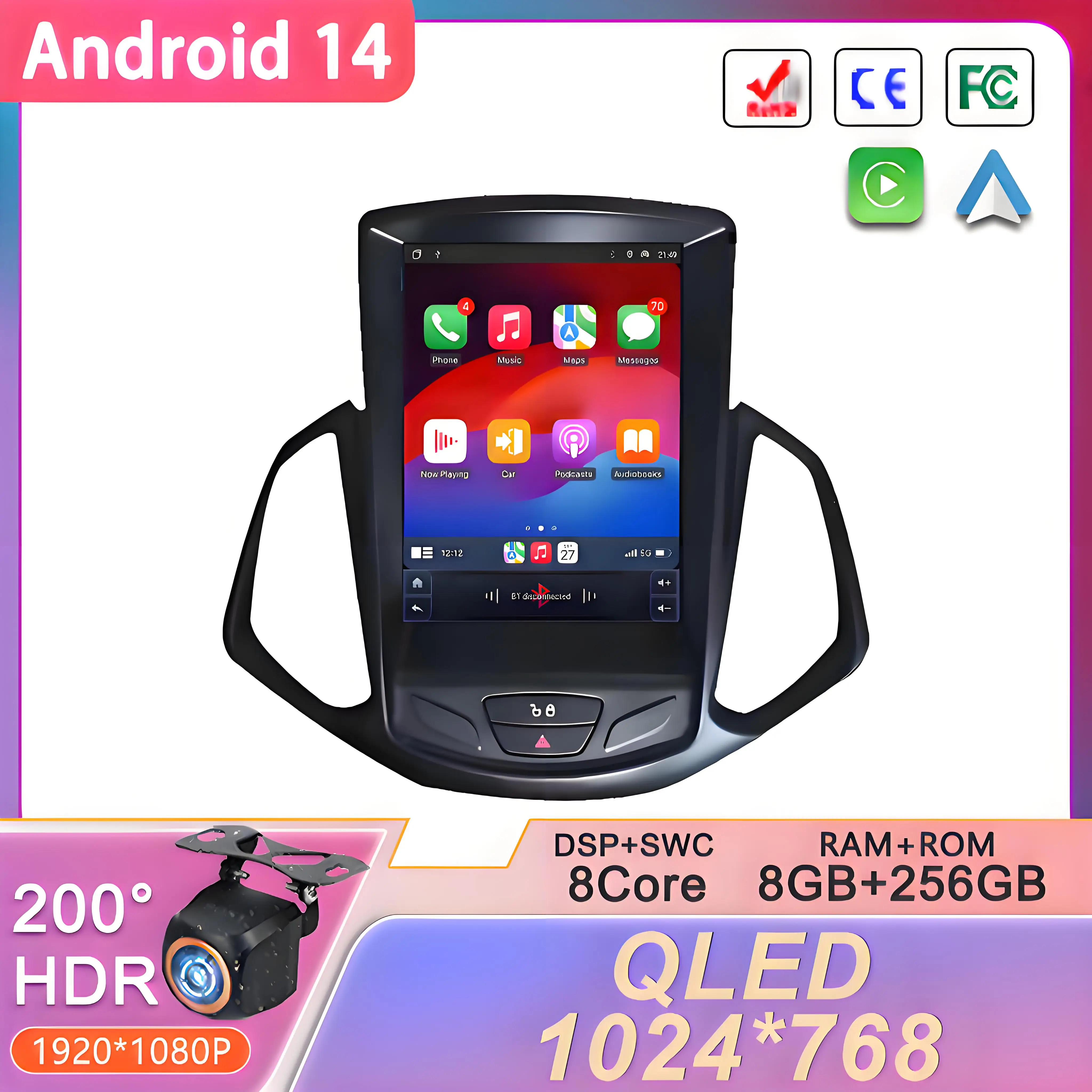9,7-дюймовый Android для Ford EcoSport 2013-2018 автомобильный радиоприемник мультимедийный плеер навигационный экран головное устройство мультимедиа GPS мультимедиа