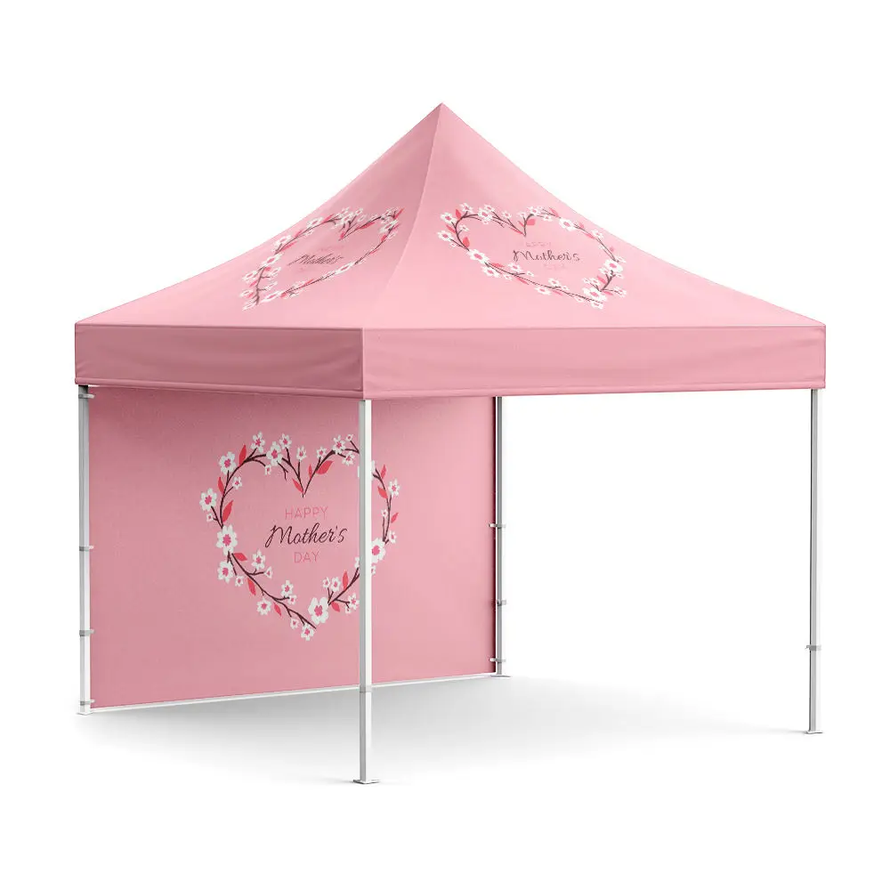 Фото Уличная палатка-альтанка быстрого приготовления Ez Pop Up Canopy с индивидуальной графикой и логотипом №2