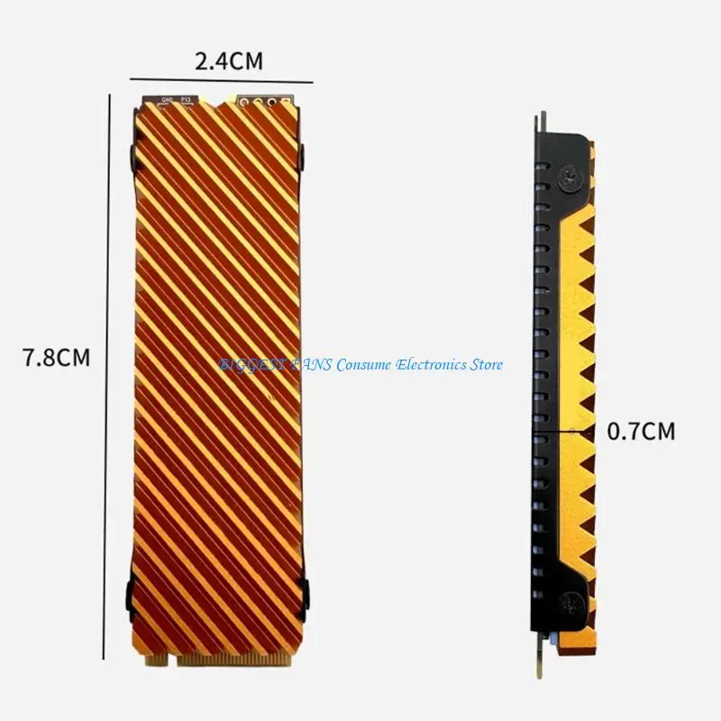 Эффективный алюминиевый радиатор для M.2 NVME твердый диск. (art.: 3920d20f166fe) - 3920d20f166fe