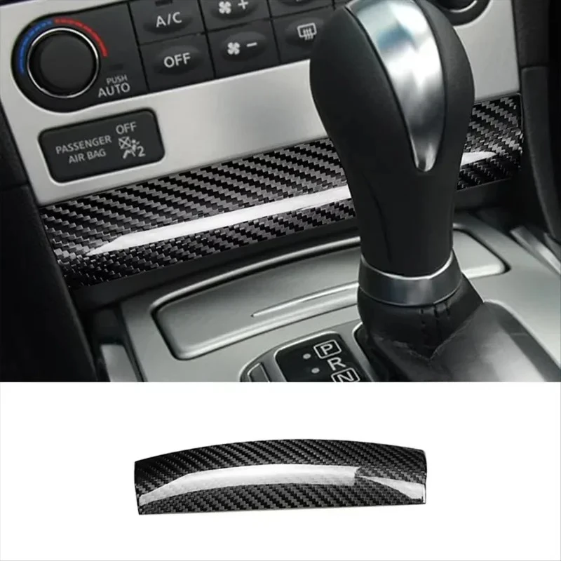 Для Infiniti G25 G37 настоящее сухое углеродное волокно 2010-2013, отделка под модификацией панели кондиционера, украшение интерьера