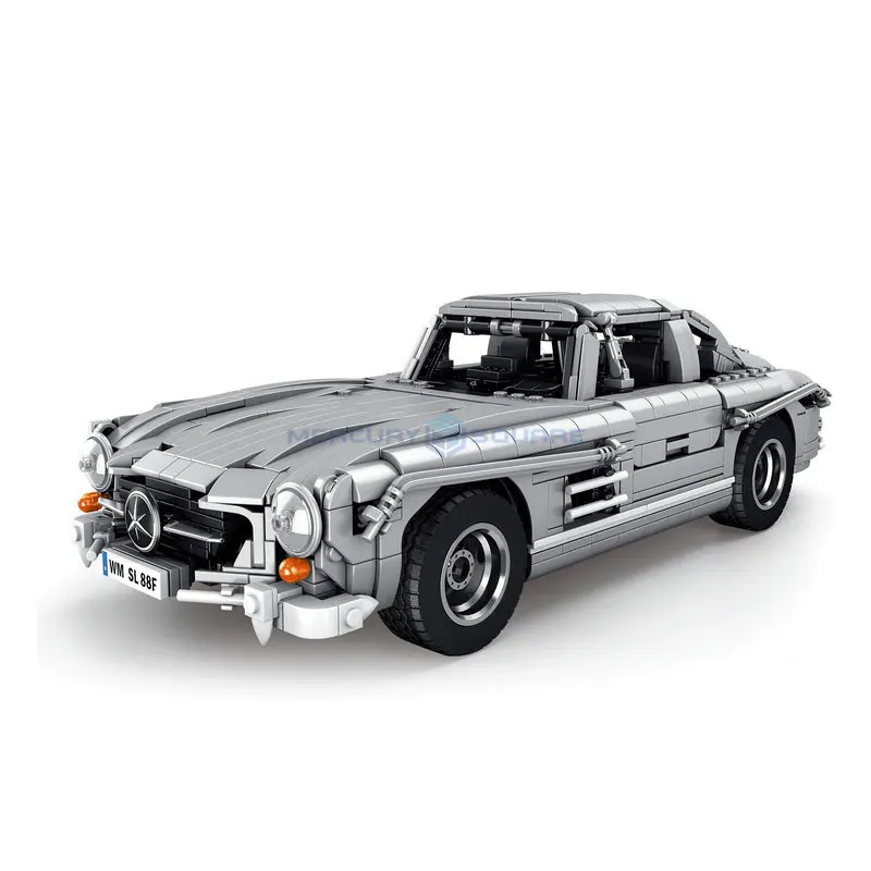 Классический ретро-автомобиль Gullwing Coupe, 10002 SL, модель автомобиля, Набор кубиков, креативные строительные блоки, игрушки, подарки для детей (art.: 3920be709341b) - 3920be709341b