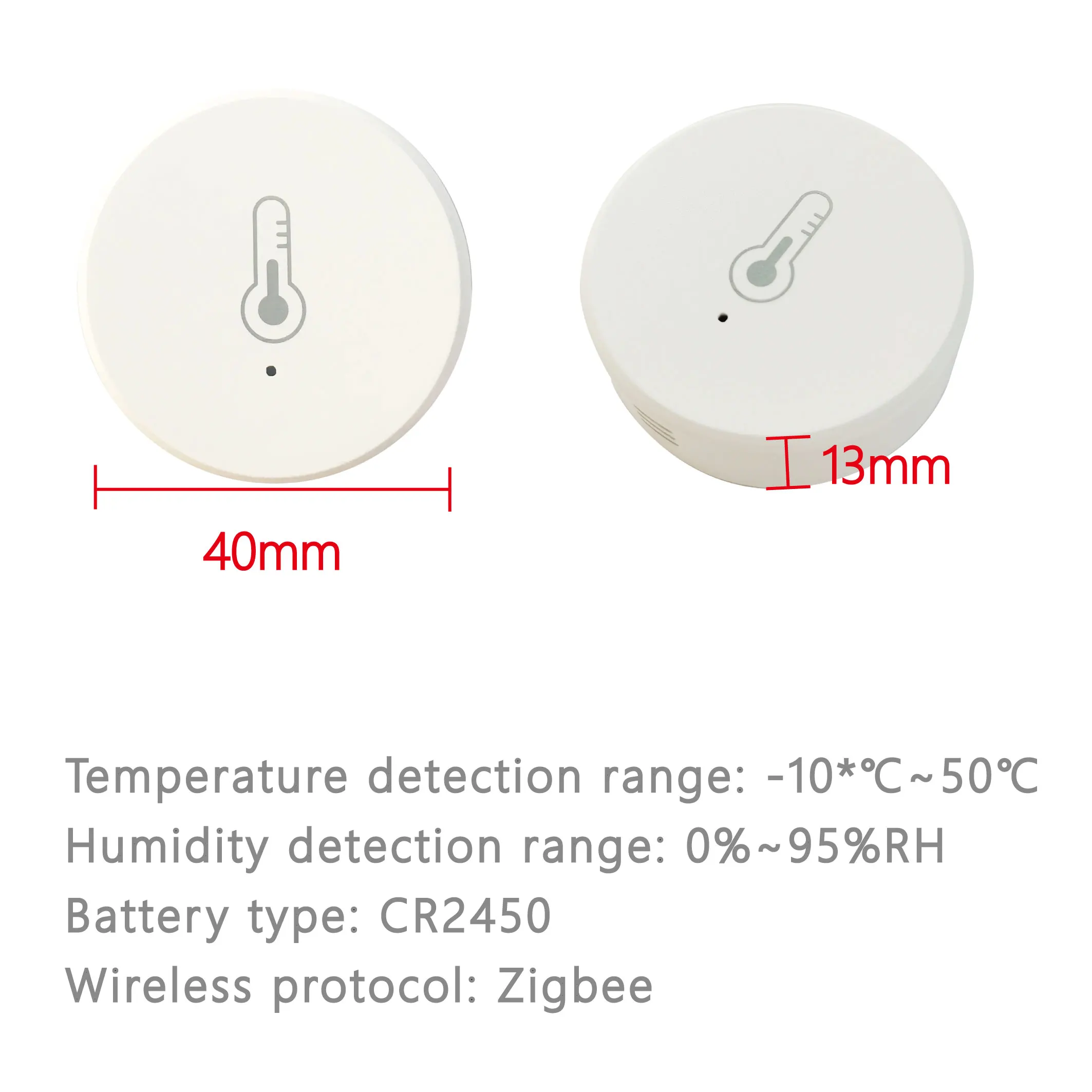 Датчик температуры и влажности Tuya Zigbee 3,0, Wi-Fi, термометр, монитор, работающий для Alexa Smart Life, Google, умный домашний помощник (art.: 3920cb36f219c) - 3920cb36f219c