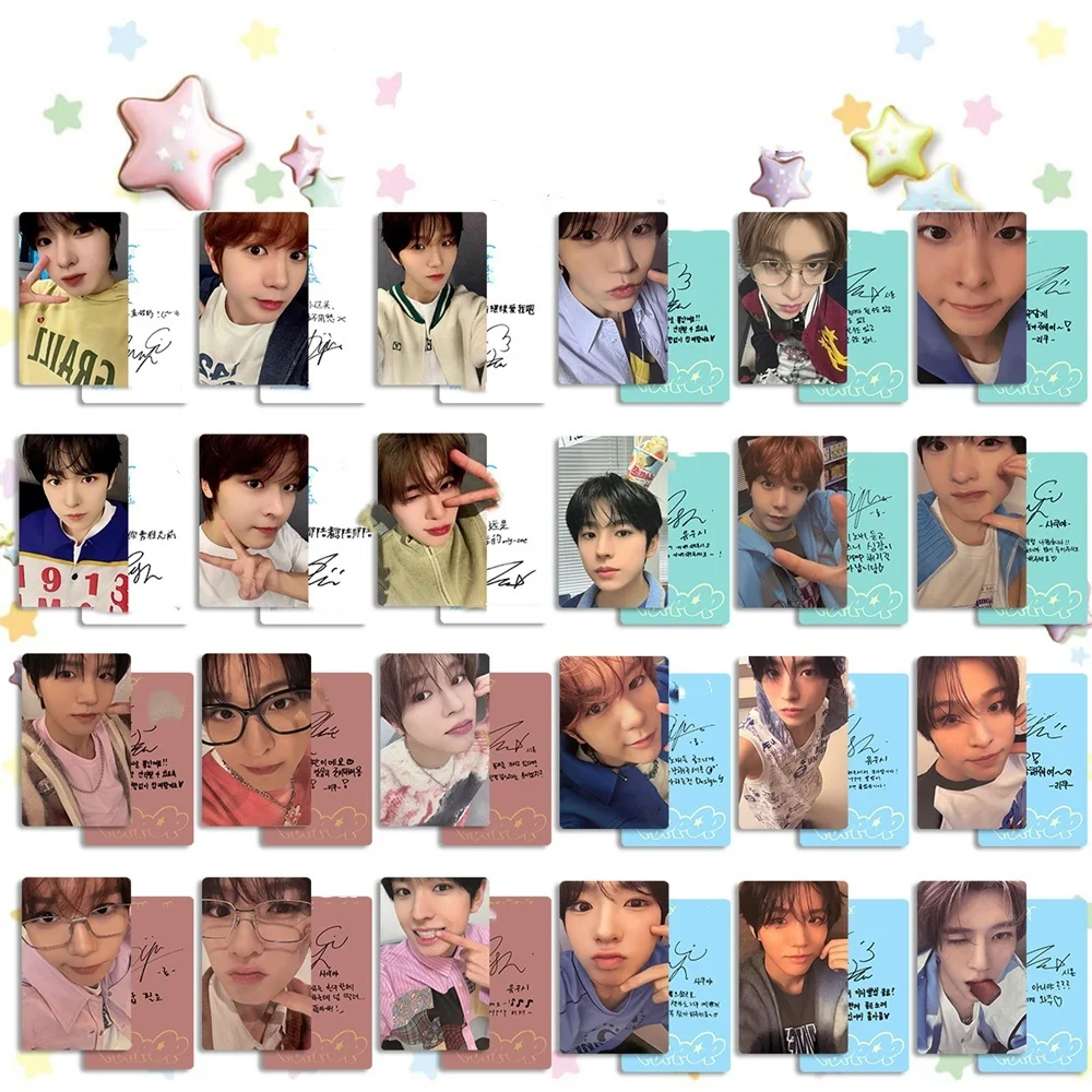 Фото KPOP Idols Новый альбом POPPOP HD фотокарточки SION RYO YUSHI JAEHEE двухсторонние карты ЛОМО цветок открытка коллекция фанатов подарок №3
