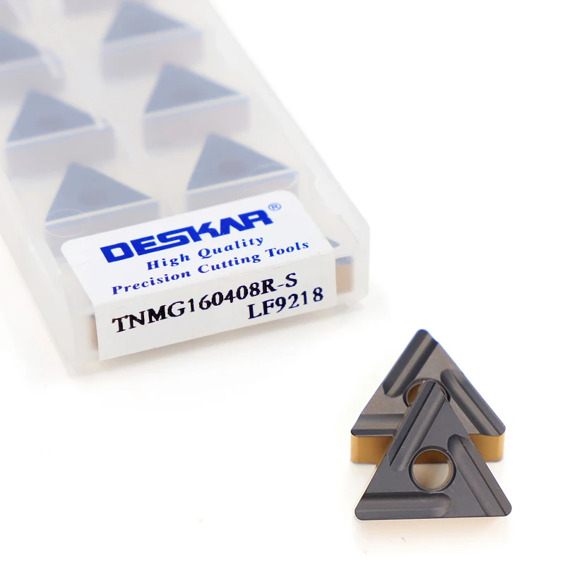 10 шт. DESKAR TNMG TNMG160404 TNMG160408 R-S L-S LF6118 LF9018 LF9028 LF9118 LF9218 Токарные станки с ЧПУ Твердосплавные токарные вставки (art.: 3920d066e6083) - 3920d066e6083