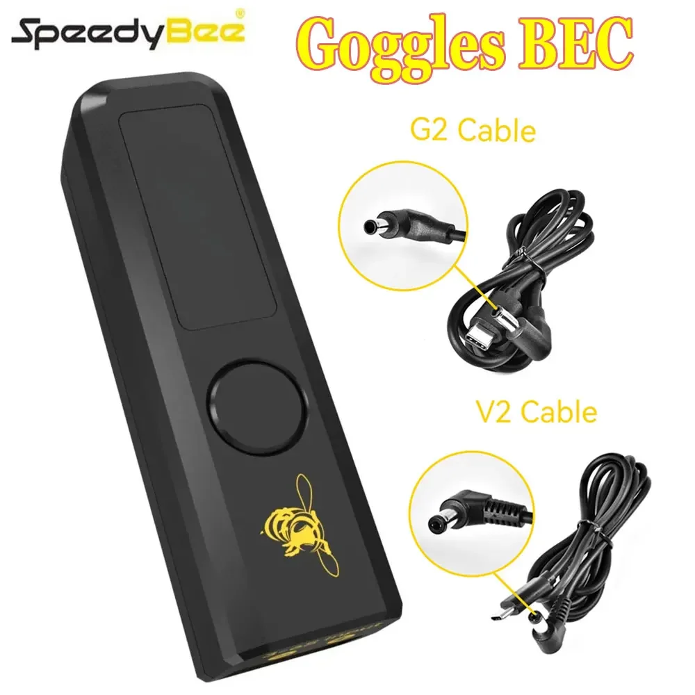 Очки RunCam SpeedyBee BEC 3-6S, 20 Вт, быстрая зарядка для DJI Goggles2/V2, сигнализация низкого напряжения, FPV, дрон, квадрокоптер