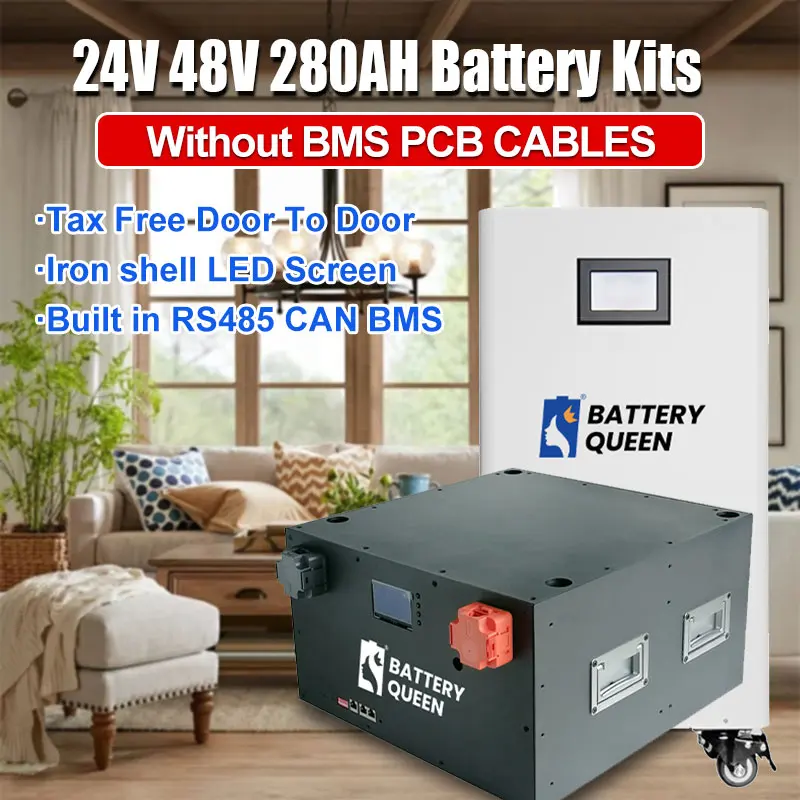 epo4 pojemnik na baterie 24V 48V 280AH 304AH 310AH zestawy akumulatorów DIY Box obsługuje JK BMS bez BMS i akumulatorów EV Solar