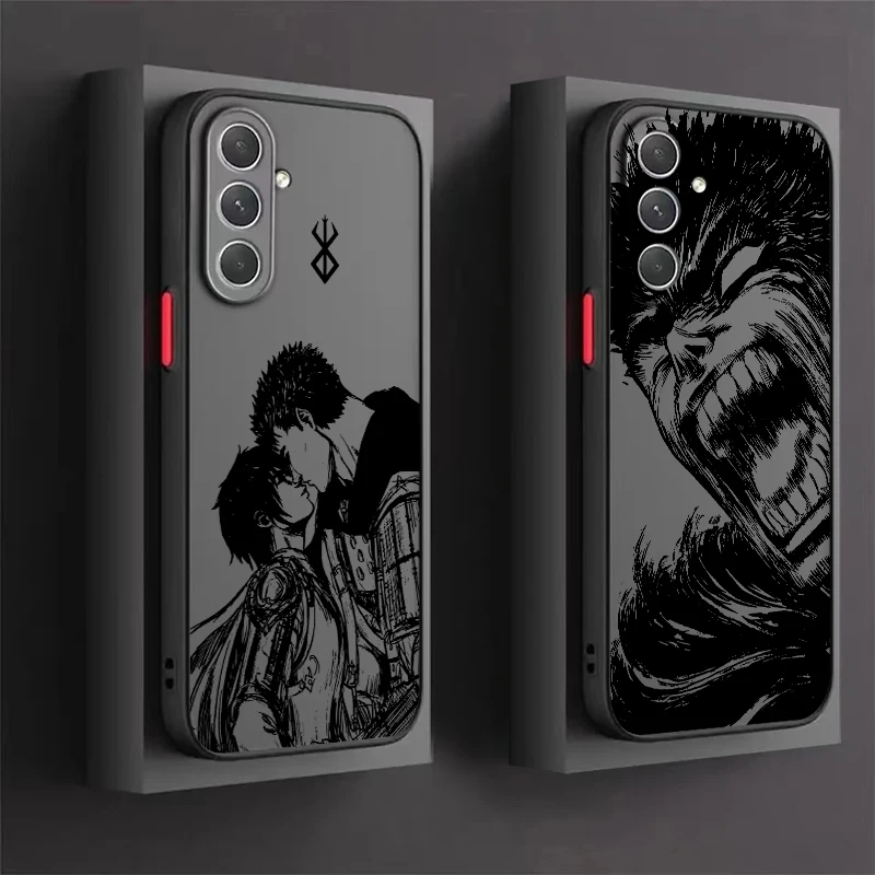 Прозрачный чехол Berserk для Samsung Note 20 A35 A03 A54 A31 A22 A34 A14 A24 A04 A55