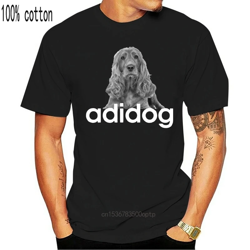 Мужская футболка Adidog кокер спаниель женская футболка
