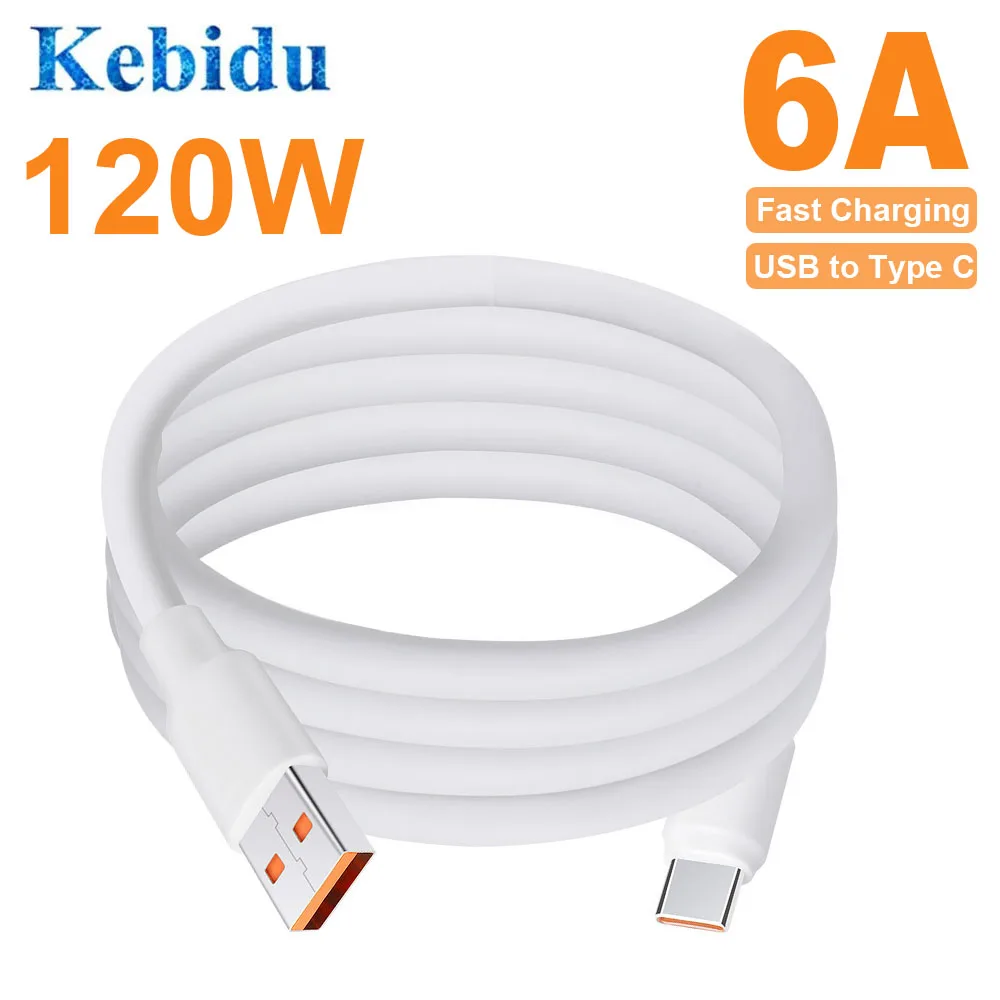 USB-кабель для быстрой зарядки, 120 Вт, 6 А