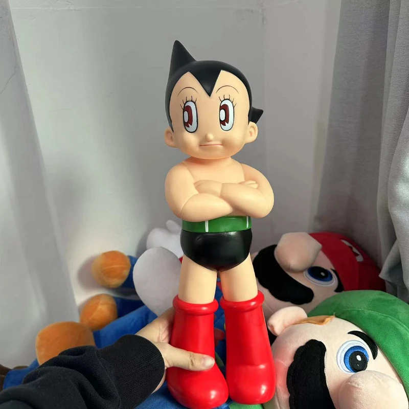 Фигурка Большой Аниме AstroBoy Mighty Atom, 40 см, фигурка Tetsuwan Atom, подвижные фигурки из ПВХ, статуя, Коллекционная модель, игрушки, праздничные подарки
