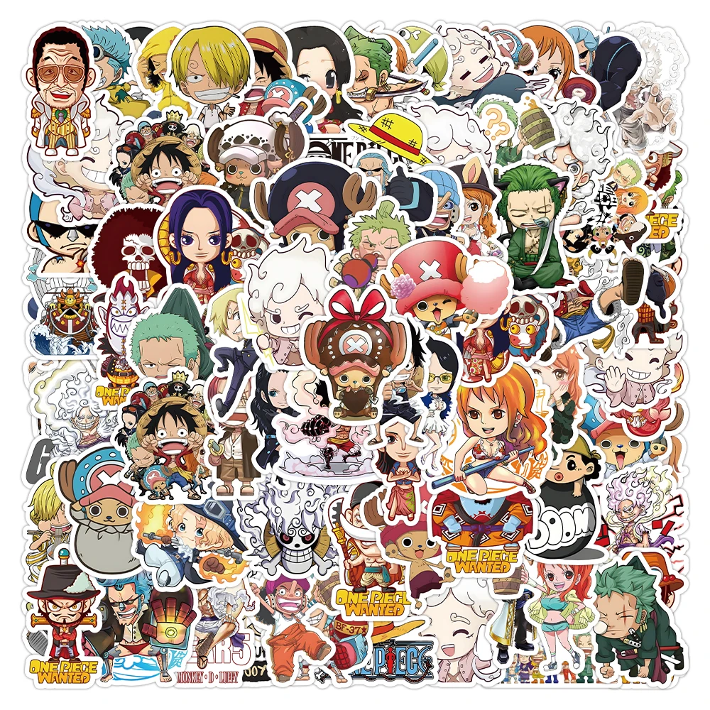 Стикеры Luffy в стиле аниме, 10/30/50/100 шт.