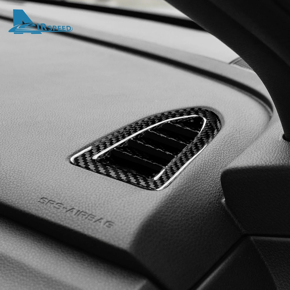 Фото Наклейка из натурального твердого углеродного волокна для Subaru WRX/ WRX STI 2022 2023, Приборная панель автомобиля, боковая рамка вентиляционного отверстия, аксессуары для внутренней отделки №3