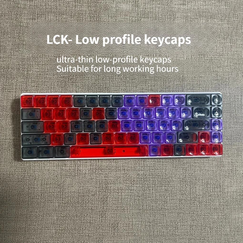 LCK малоосевой ультратонкий колпачок для клавиш по индивидуальному заказу, прозрачный, без гравировки, MX переключатель точки, колпачки для клавиш, ПК, милый ремесленный DIY, оригинальный дизайн