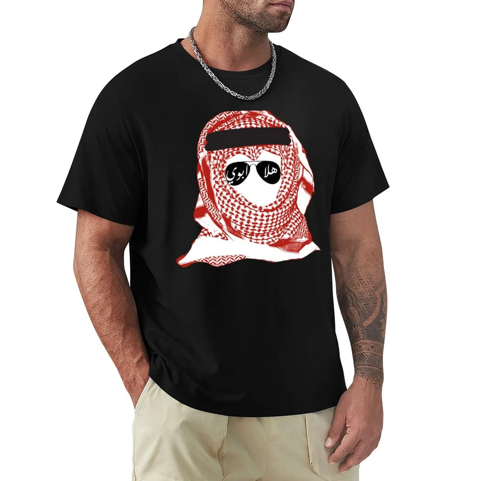 Футболка khaleeji, черные футболки, кавайная одежда, футболка с коротким рукавом, мужские футболки с графическим рисунком