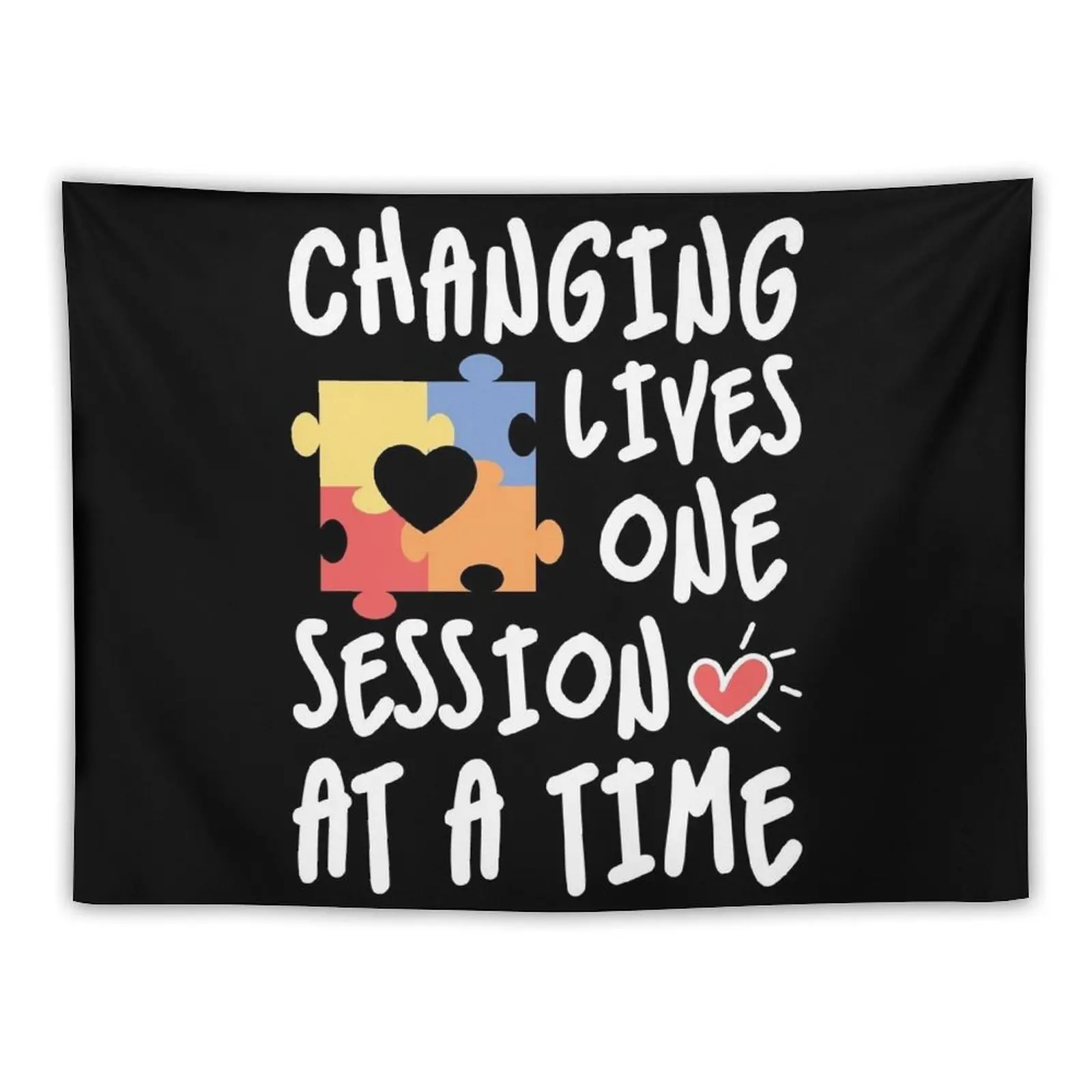 Рубашка Changing Lives One Session at a Time, рубашка терапевта ABA, подарок BCBA, рубашка ABA, подарок Aba, гобелен поведения Bcba