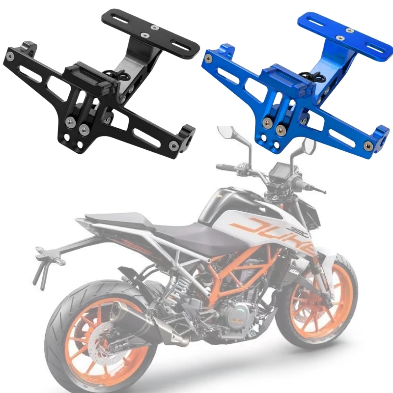 Для KTM 250 Duke 125 200 390 790 990 1190 подставка для номерного знака мотоцикла, светодиодная подставка для заднего указателя поворота, регулируемая с ЧПУ Запчасти для мотоцикла